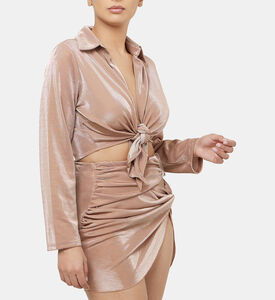 Greta Tie-front Crop Top