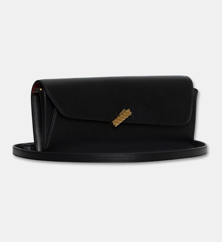 Mlouye Calf Leather Isla Grab Wallet, Black, Packshot View