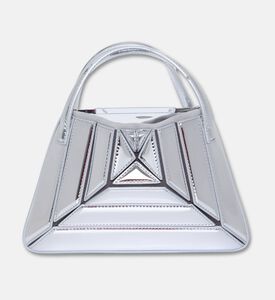Mlouye Sera Tote Mirror Mini Leather, Silver, Packshot View