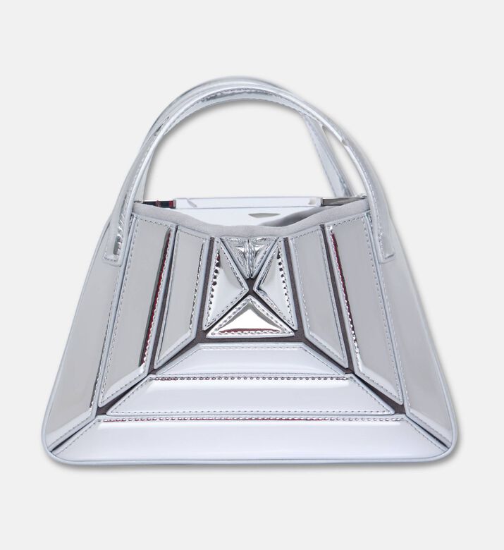Mlouye Sera Tote Mirror Mini Leather, Silver, Packshot View