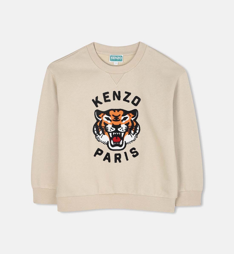 Cotton Tiger Logo-print Long-sleeve Sweatshirt