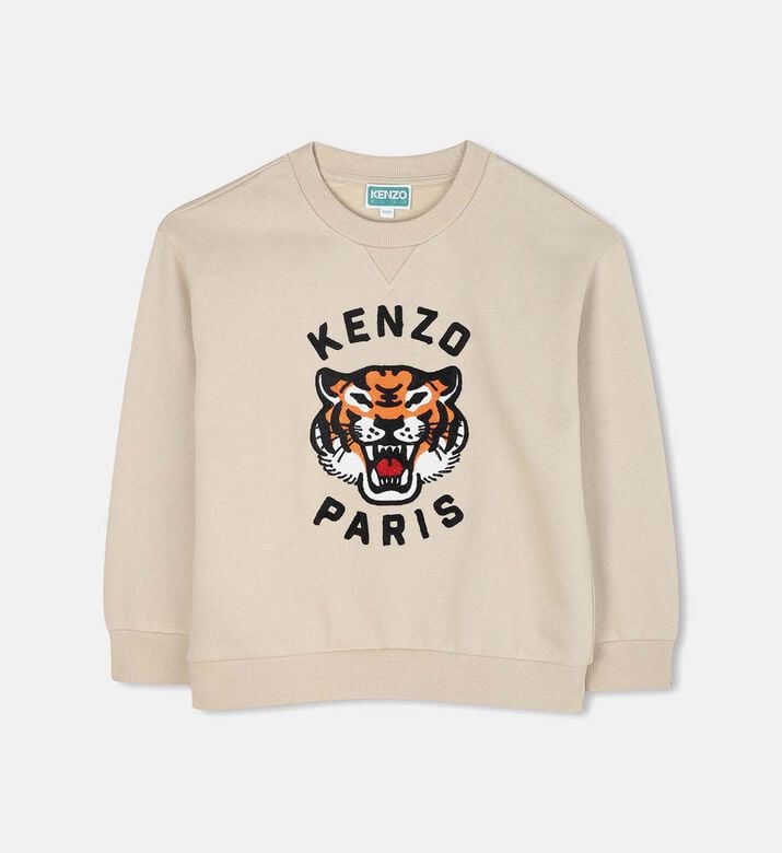 Cotton Tiger Logo-print Long-sleeve Sweatshirt