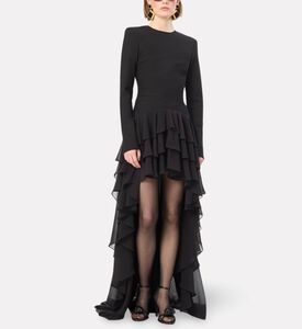 Rotate Dress Ls Ruffle, Model View
