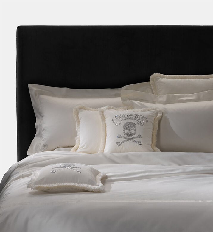 Philip Plein Diamond Hexagon Bed Set, Ivory, 240x220-cm, Packshot View