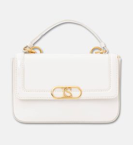 Luisa Spagnoli Inante Gold-tone Hardware Bag, White, Packshot View