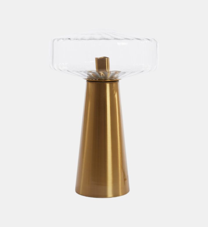 Pleat Glass Table Lamp