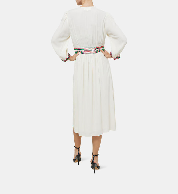 فستان تانيا ميدي بياقة V