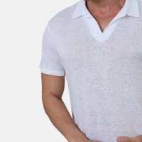 Open Collar Polo Shirt