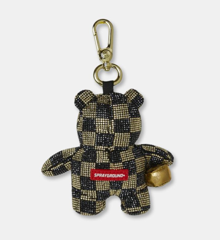 Sprayground Gold Drips Bear-shape Keychain, Packshot View