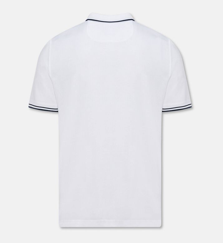 Carter and White James Contrast Tipping Polo Shirt, Packshot View