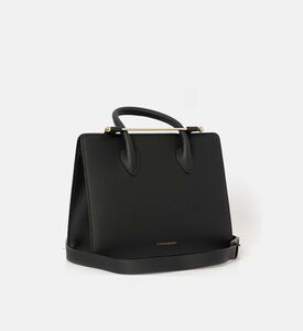 Strathberry The Strathberry Midi Tote Bag, Black, Packshot View