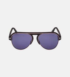 نظارات شمسية بإطار سميك أسيتات بايلوت 58