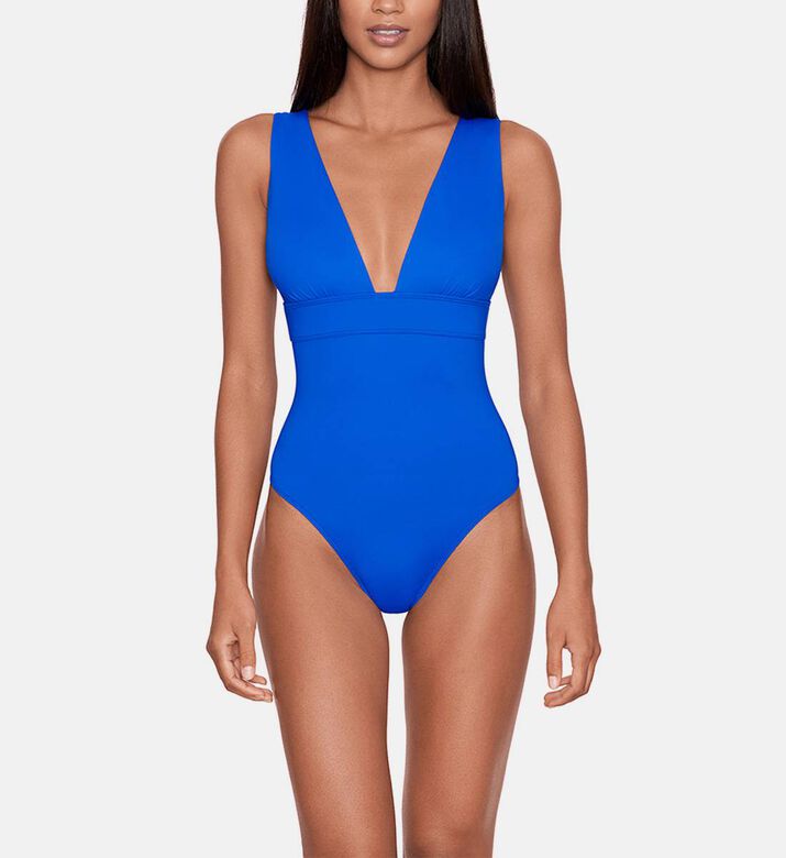 Plunge V-neck One-piece Swimsuit