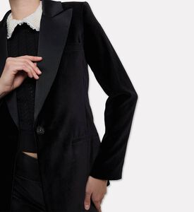 Alice and Olivia Silas Single Button Blazer, Model View