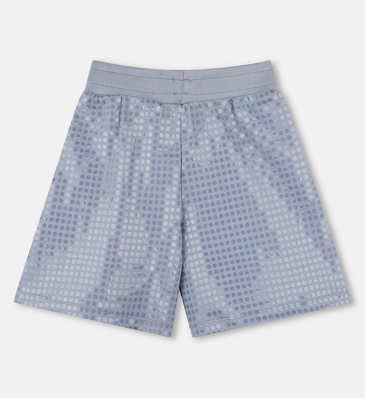 Sequin Embellished Cotton Shorts
