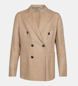 سترة بليزر صوف وفيسكوز بصفي أزرار