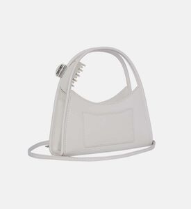 حقيبة كروس بودي بمقبض جلد بمشبك شعر