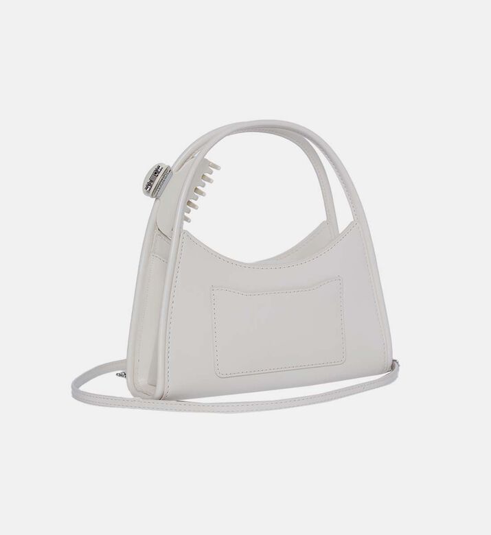 حقيبة كروس بودي بمقبض جلد بمشبك شعر