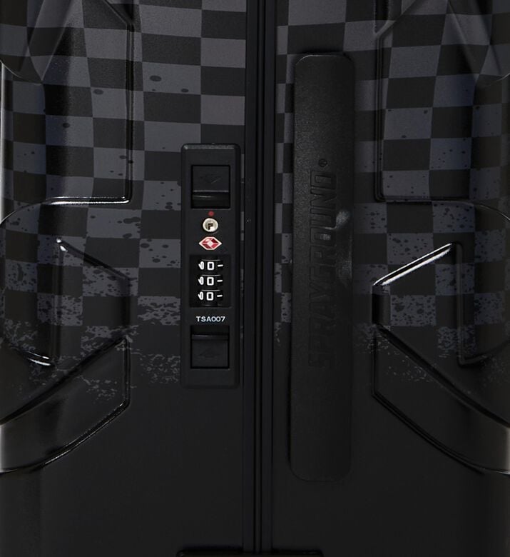 Sprayground Check Pattern Carry-on Luggage, Packshot View