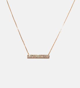 قلادة شريط الماس الأفقي