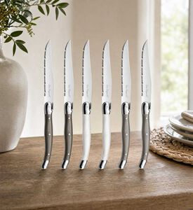 Lou Laguiole Wooden Box Steak Knives 6-piece Set, Model View