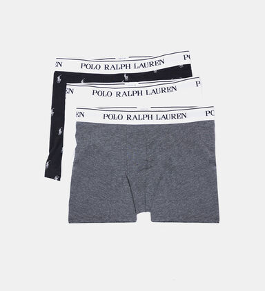 Logo Waistband 3-piece Boxers Set