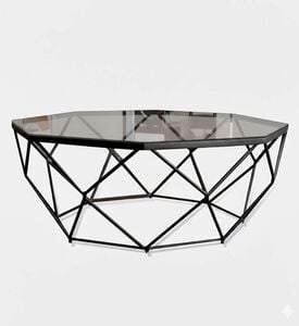 Home Deco and More Hexnet Diameter Coffee Table, Packshot View Home Deco and More Hexnet Diameter Coffee Table, Packshot View