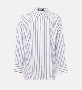 Dawei Structured Striped Oversized Shirt, Packshot View