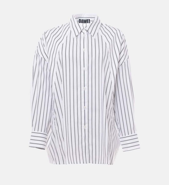 Dawei Structured Striped Oversized Shirt, Packshot View