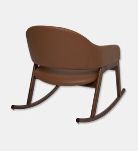 Home Deco and More Isa Walnut Wood Rocking Chair, Packshot View