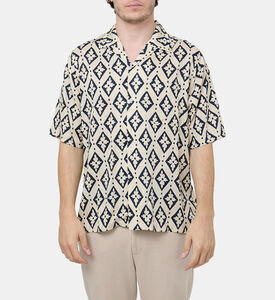 Geometric Flower Printed Shirt Geometric Flower Printed Shirt