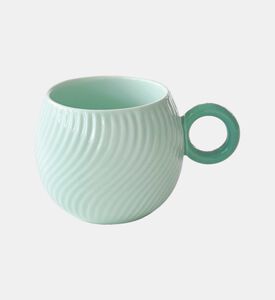 Porcelain Aquamarine Wave Mug