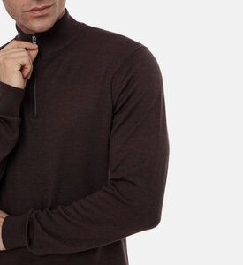 Les Deux Greyson Half-zip Merino Knit, Model View
