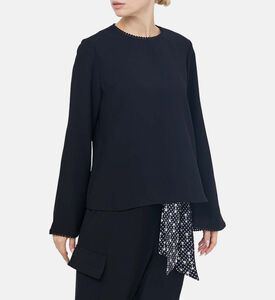 توب كريب تالي ذو مظهر صدفي