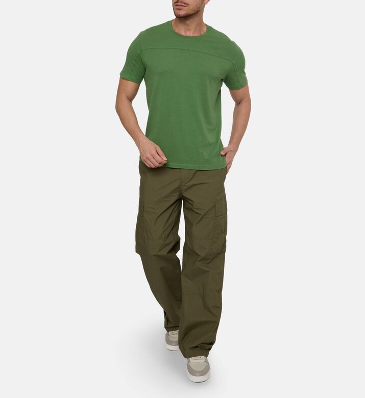 Zadig et Voltaire Tommy Paneled T-shirt, Green, M, Model View