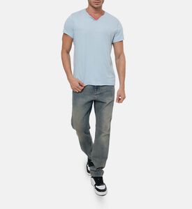 Zadig et Voltaire Button-detail V-neck Short-sleeve Top, Model View