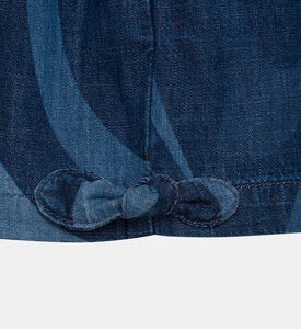 Bow-detailed Printed Shorts