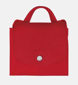 Le Pliage Cowhide Flap Logo Backpack