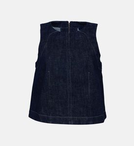 بلوزة قصيرة دنيم داكن