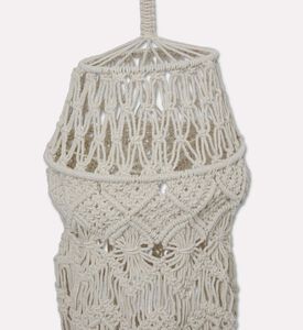Home Deco and More Loopine Natural Cotton Macrame Chandelier, Packshot View
