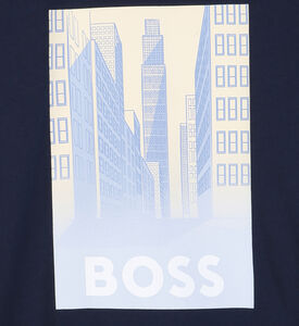 Boss 3d-effect Graphic Jersey T-shirt, Navy, 10y, Packshot View