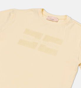 La Mia Bambina Cotton Short-sleeve T-shirt, Yellow, 10y, Packshot View
