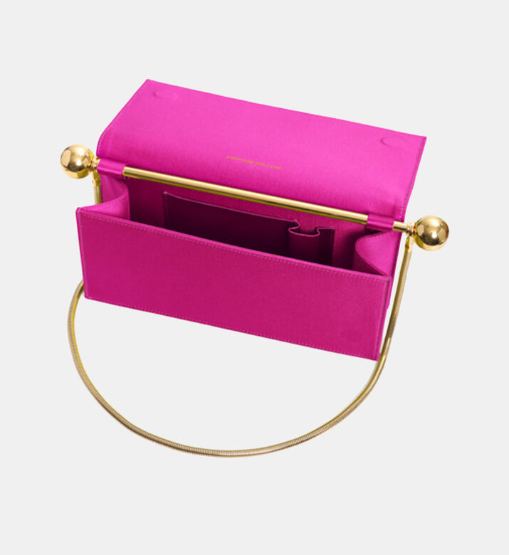 Pop Up Silk Satin Shoulder Bag