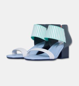UN United Nude Cow Leather Block Heel Sandals, Blue, Eu-41, Packshot View