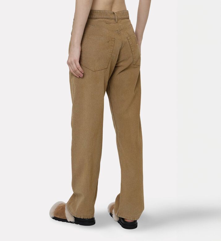 MM6 Button Closure Slip Pockets Pants, Model View