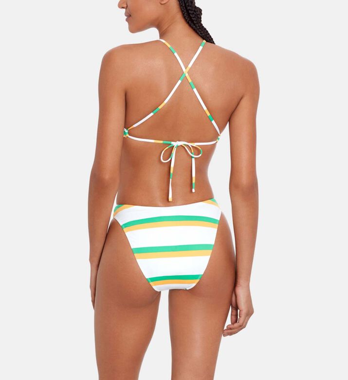 Tennis-inspired Halter-neck Bikini Top