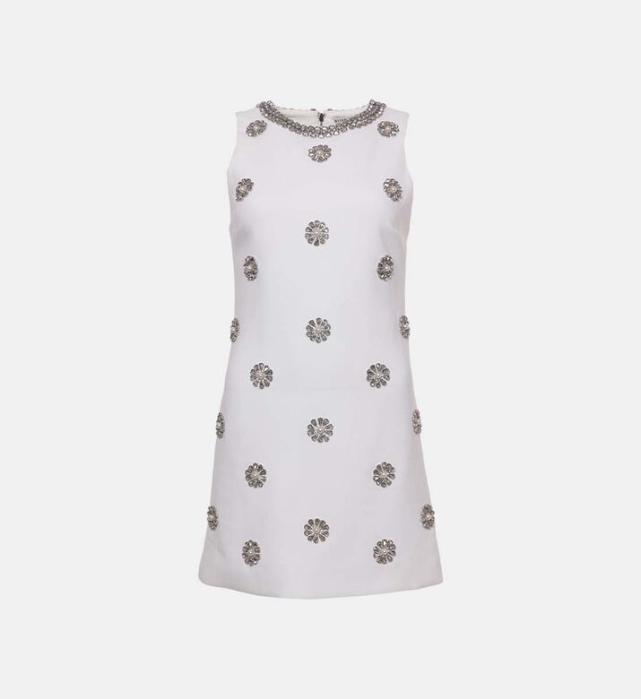 فستان قصير مزخرف