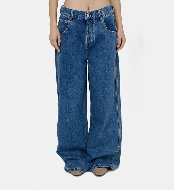 Lucas Wide-legged Denim Pants