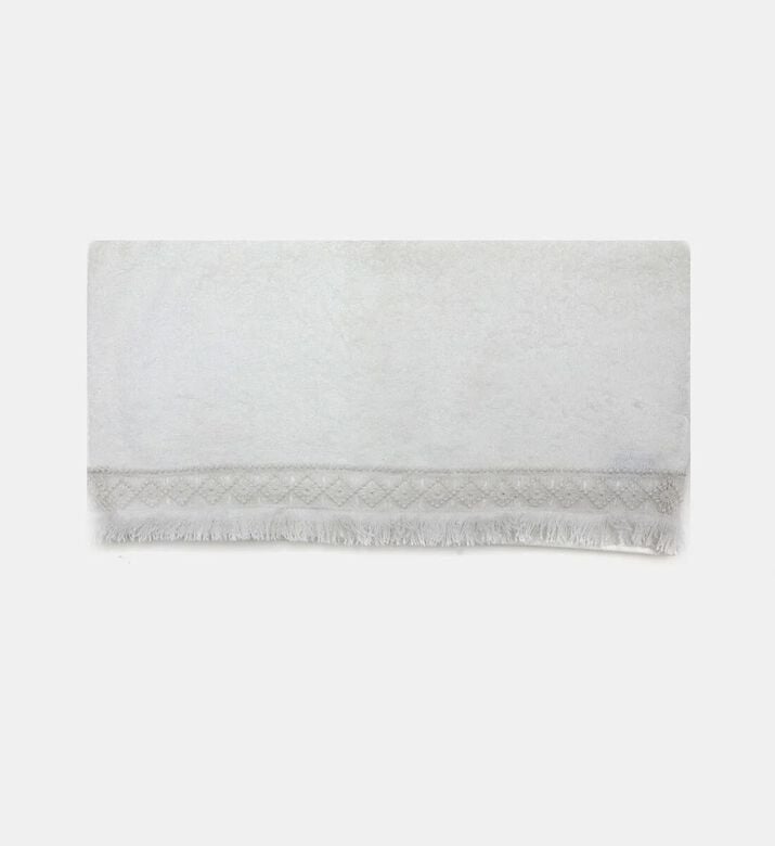 Home Deco and More Danti Cotton Terry Towel, White, 50x100-cm, Packshot View