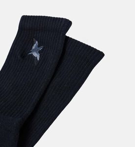 Axel Arigato Embroidered Bird Logo Ribbed Socks, Packshot View